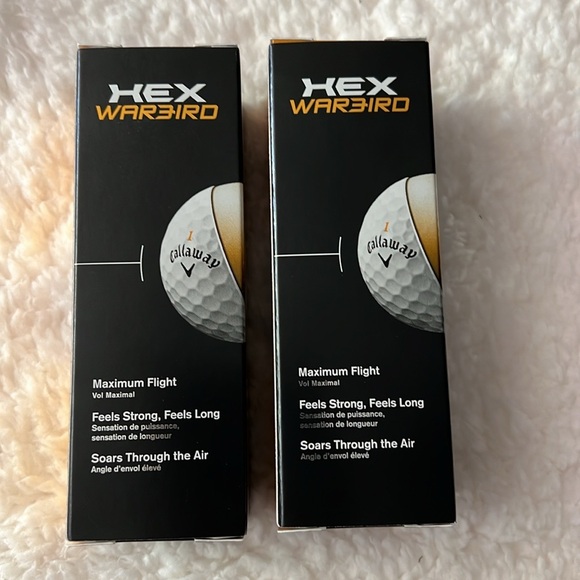 2 Boxes of Callaway Hex Warbird Golf Balls 3 Pack NEW - Picture 4 of 7